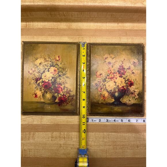 Vintage Artist Maurice DeCamps Floral Mystic and Floral Fantasy Wall Art - Picture 8 of 8